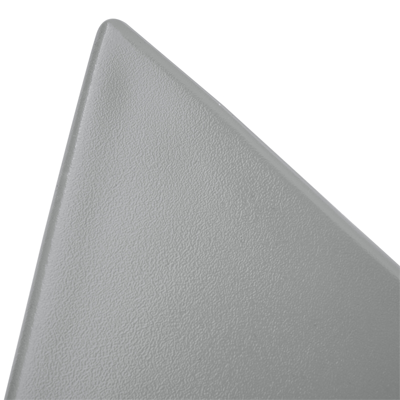 Pemberly Row Set of 2 Modern Plastic angle End Tables in Gray