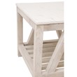 Pemberly Row Set of 2 Contemporary Spruce Wood End Tables in White Wash
