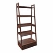 Pemberly Row Set of 2 Transitional Wood 1-Drawer Bookcases in Cherry