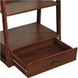 Pemberly Row Set of 2 Transitional Wood 1-Drawer Bookcases in Cherry