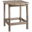 Pemberly Row Set of 2 Contemporary Patio End Tables in Grayish Brown