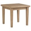 Pemberly Row Set of 2 Square Patio End Tables in Grayish Brown