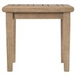 Pemberly Row Set of 2 Square Patio End Tables in Grayish Brown