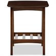 Pemberly Row Set of 2 Contemporary End Tables in Dark Walnut