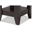 Pemberly Row Set of 2 Contemporary Dark Browned Wood End Tables