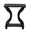 Pemberly Row Set of 2 Classic and Traditional Black Wood End Tables