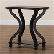 Pemberly Row Set of 2 Classic and Traditional Black Wood End Tables