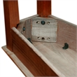 Pemberly Row Set of 2 Contemporary Wedge Tables in Medium Oak