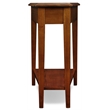 Pemberly Row Set of 2 Contemporary Wedge Tables in Medium Oak