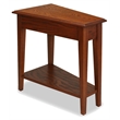 Pemberly Row Set of 2 Contemporary Wedge Tables in Medium Oak