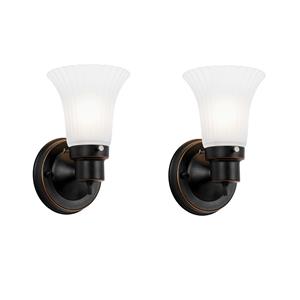 Pemberly Row Set of 2 Traditional Wall Lights in Oil-Rubbed Bronze