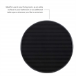 Pemberly Row Set of 2 Round Wood Accent Tables with Pedestal Base in Jet Black
