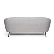 Pemberly Row Contemporary Upholstered Solid Wood Frame Sofa in Gray