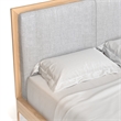 Pemberly Row Solid and Engineered Wood King Size Bed in Light Oak