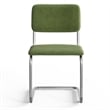 Pemberly Row Contemporary Velvet Side Chair (Set Of 2) in Forest