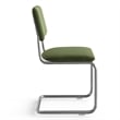 Pemberly Row Contemporary Velvet Side Chair (Set Of 2) in Forest