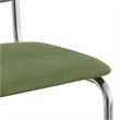 Pemberly Row Contemporary Velvet Side Chair (Set Of 2) in Forest