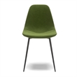 Pemberly Row Performance Velvet Side Chairs (Set of 2) in Forest