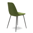 Pemberly Row Performance Velvet Side Chairs (Set of 2) in Forest