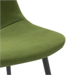 Pemberly Row Performance Velvet Side Chairs (Set of 2) in Forest