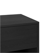 Pemberly Row Contemporary Scandinavian One-Drawer Nightstand in Black