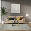Pemberly Row Contemporary Soft Velvet Upholstery Sofa in Sand