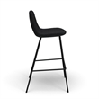 Pemberly Row Counter Stools in Black Boucle (Set of 2) in Black