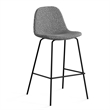 Pemberly Row Counter Stools in Grey Boucle (Set of 2) in Gray