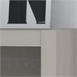 Pemberly Row Set of 2 5-Shelf Bookcases in Gray Sand - Engineered Wood
