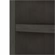 Pemberly Row Set of 2 5-Shelf Bookcases in Charcoal Maple - Engineered Wood