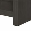 Pemberly Row Set of 2 5-Shelf Bookcases in Charcoal Maple - Engineered Wood