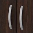 Pemberly Row Set of 2 Bookcases Door Kit in Black Walnut - Engineered Wood