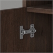 Pemberly Row Set of 2 Bookcases Door Kit in Black Walnut - Engineered Wood