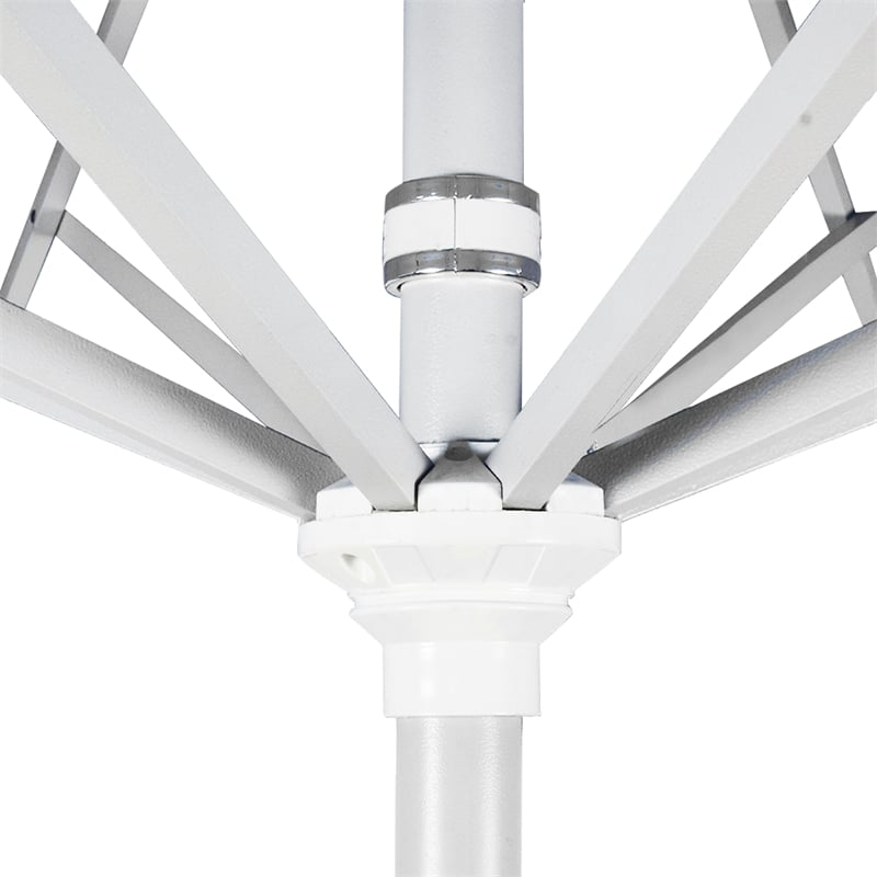 Pemberly Row 7.5' Patio Umbrella in Olefin Sunset/Matted White
