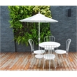 Pemberly Row 7.5' Patio Umbrella in Olefin Sunset/Matted White