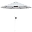 Pemberly Row Contemporary 9' Tilt Crank Lift Patio Umbrella in Natural