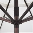 Pemberly Row Contemporary 9' Tilt Crank Lift Patio Umbrella in Canvas