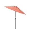 Pemberly Row Contemporary 9' Patio Umbrella in Mango Acrylic Fabric