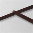 Pemberly Row 9' Wood Pole Hardwood Ribs Push Lift in Natural