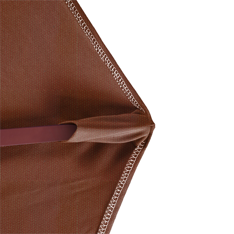 Pemberly Row 9' Wood Pole Hardwood Ribs Push Lift in Terracotta
