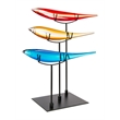 Pemberly Row Modern / Contemporary Metal 10 Fish Blue Sculpture