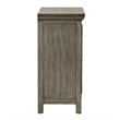 Pemberly Row Contemporary Multi 2 Door Accent Cabinet in Gray