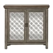 Pemberly Row Contemporary Multi 2 Door Accent Cabinet in Gray