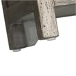 Pemberly Row Contemporary Multi 2 Door Accent Cabinet in Gray