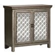 Pemberly Row Contemporary Multi 2 Door Accent Cabinet in Gray
