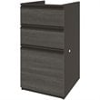 Pemberly Row 3 Drawer Add On File Cabinet in Bark Gray and Slate
