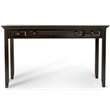 Pemberly Row Contemporary Solid Wood Desk in Hickory Brown Finish