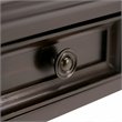 Pemberly Row Contemporary Solid Wood Desk in Hickory Brown Finish