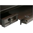 Pemberly Row Contemporary Solid Wood Desk in Hickory Brown Finish