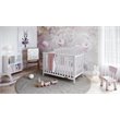 Pemberly Row Contemporary 4-in-1 Convertible Crib in White Finish